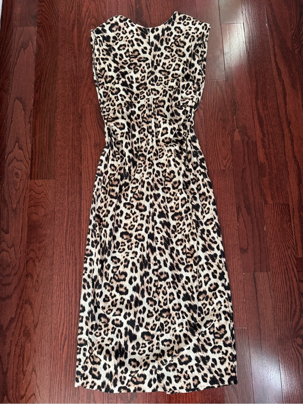 ZARA animal print Linen midi dress